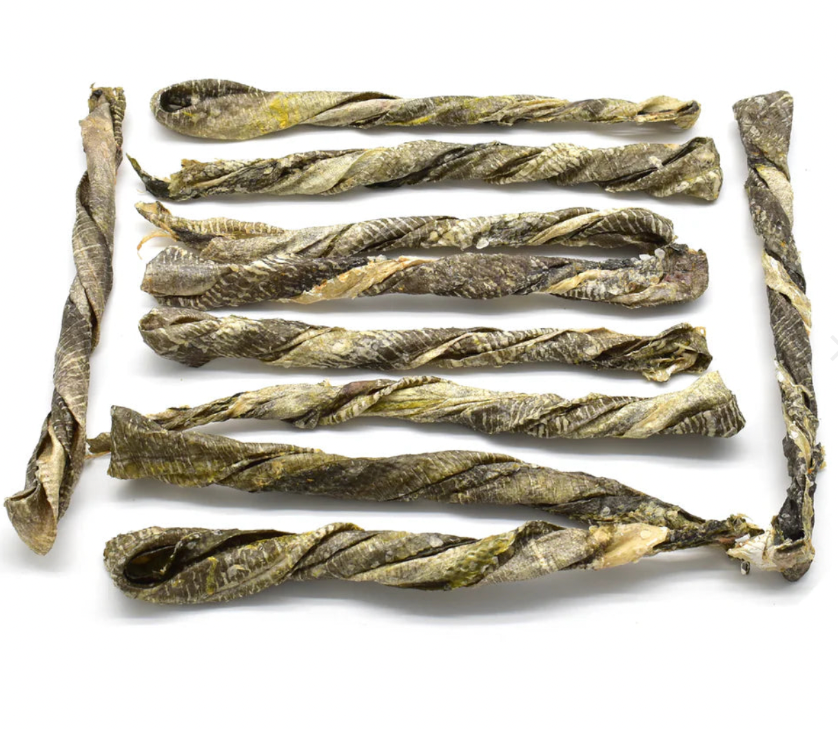 Bâtonnet de peau de poisson séchée