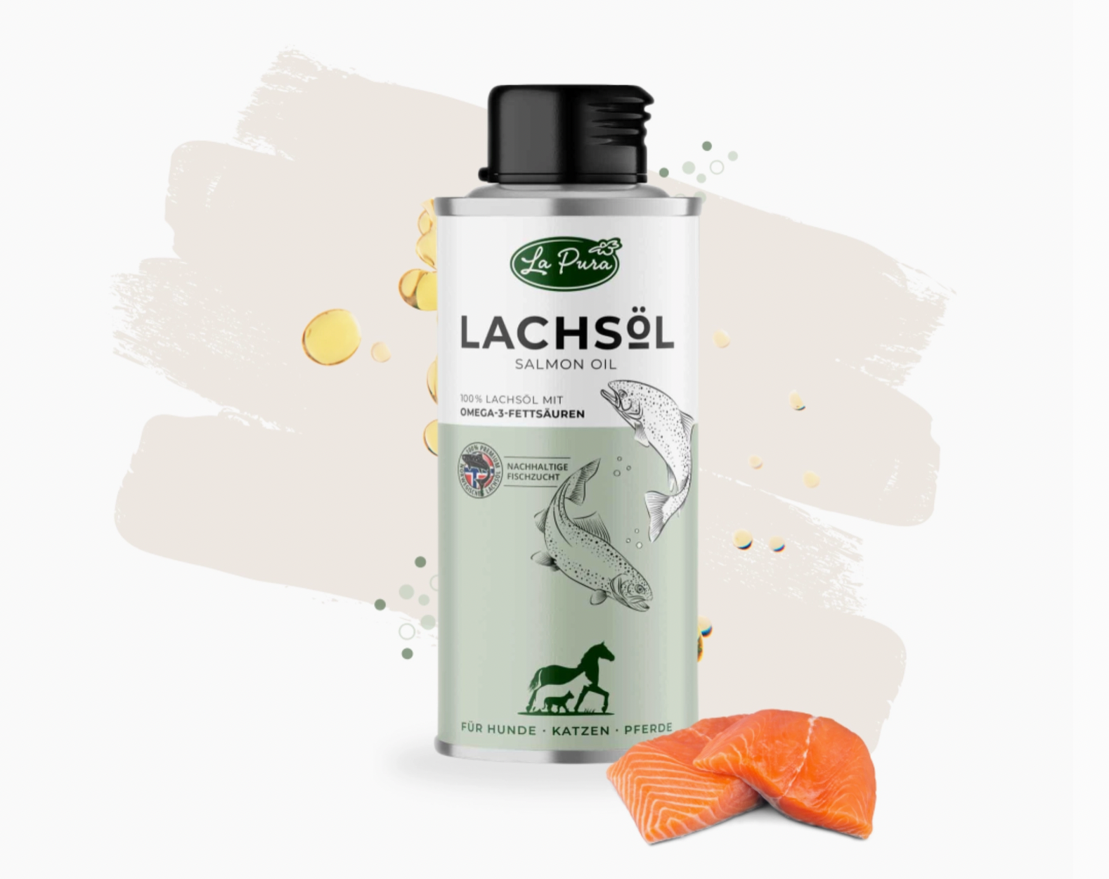 Huile de Saumon 250ml - chat et chien