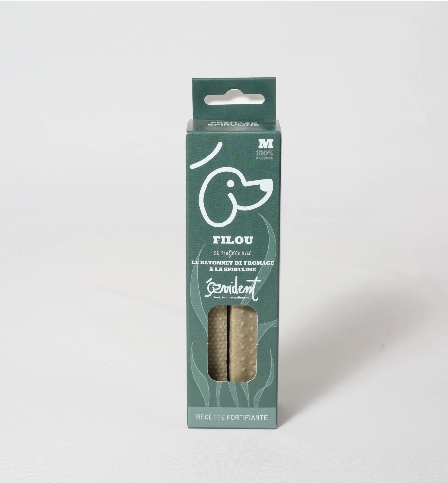 FILOU - Bâtonnets de fromage à mâcher à la Spiruline