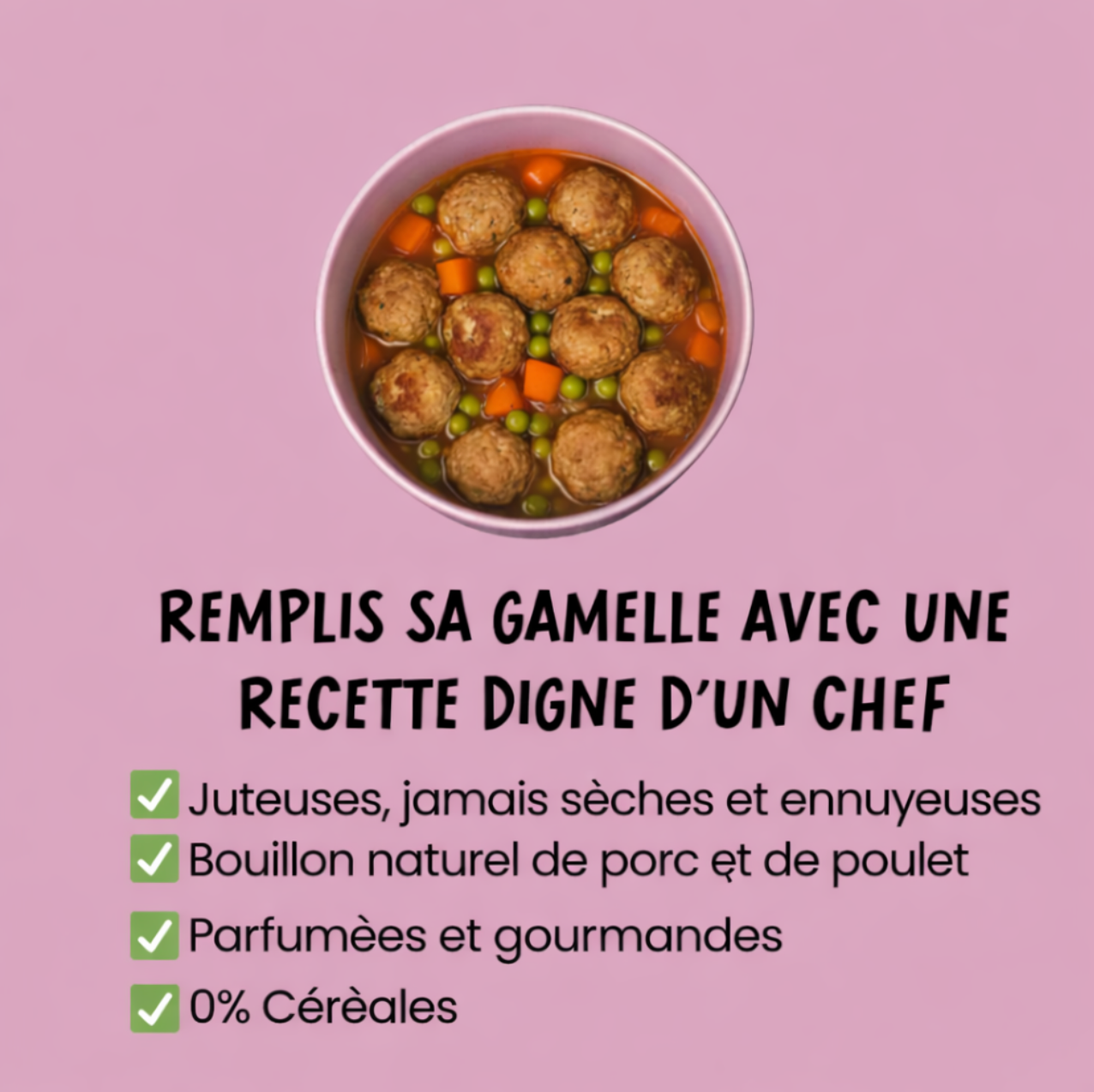 Mini Boulettes Gourmets au Poulet Frais – 200 g