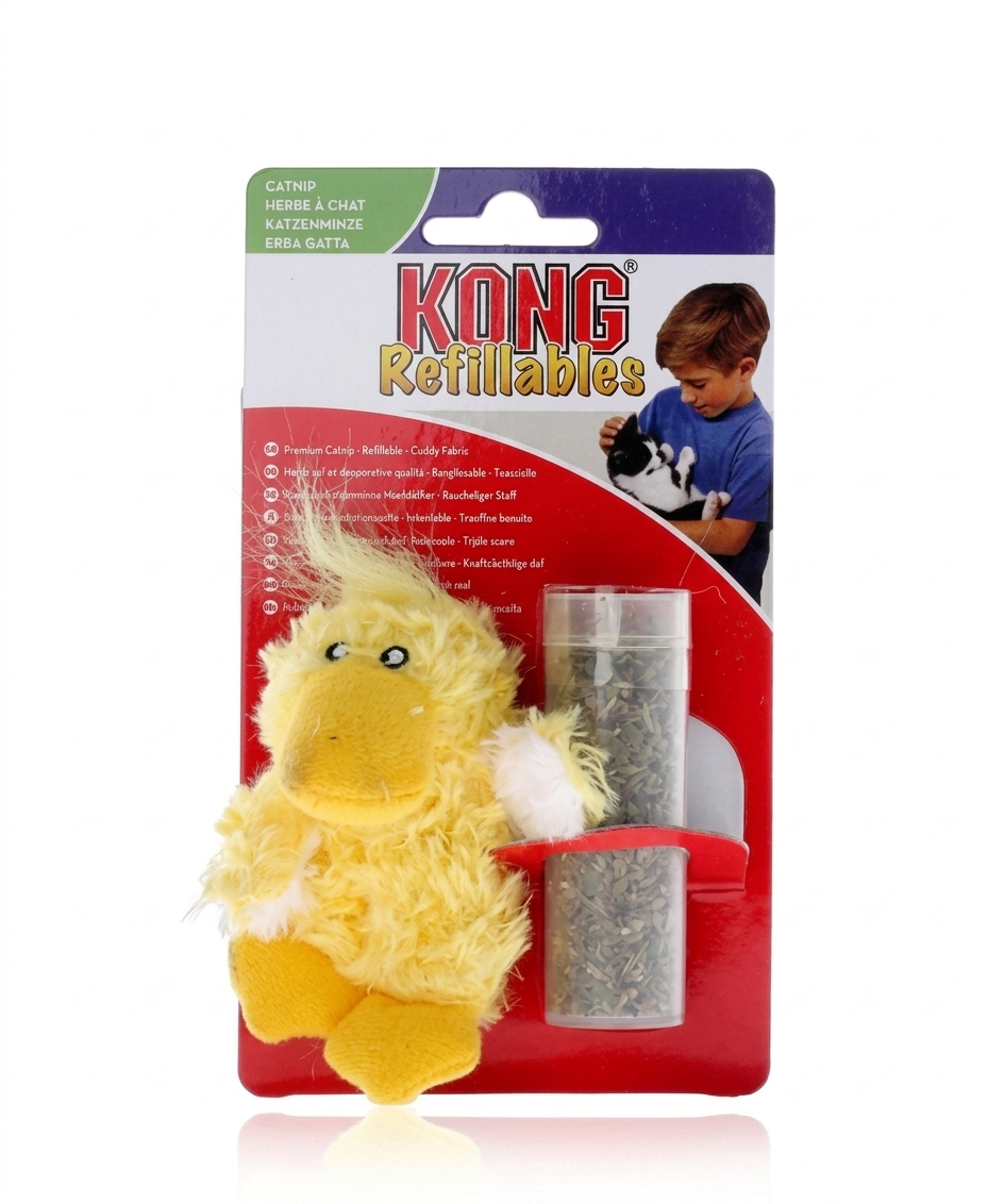 Kong Chat - Canard avec herbe à chat