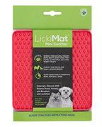 Tapis de léchage à picots rouge